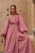 Emerie Long Sleeve Wrap Dress